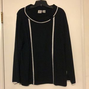 Black and white sweater
